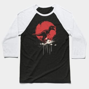 T-Rex Silhouette Baseball T-Shirt